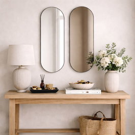 Hanah Home Espejo Ecológico Flotal-E Bronze, Natural